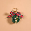 Travel Jewelry Case Bag Charm-Pine & Plaid