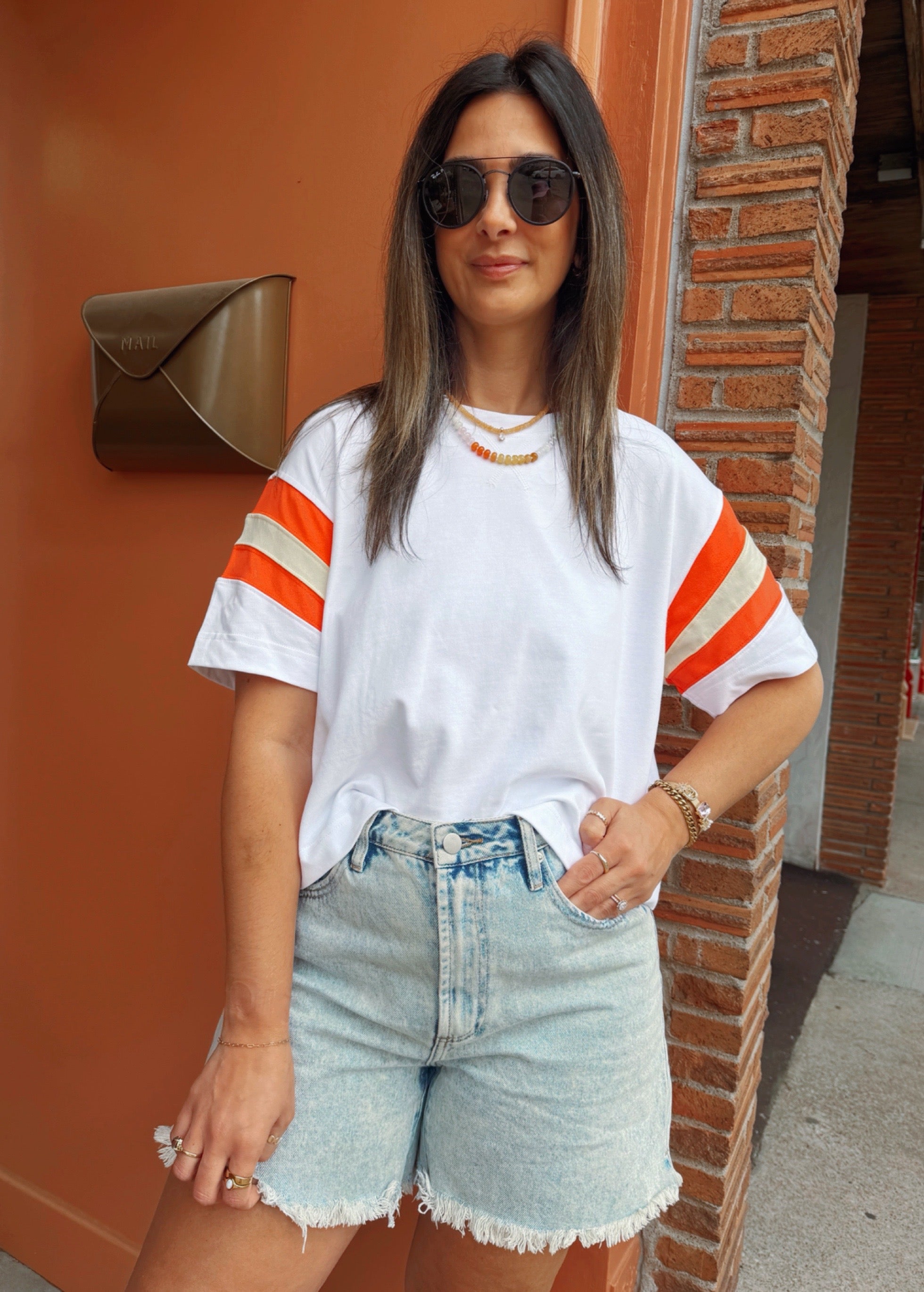 Color Block Sleeve Top