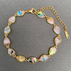 Geometric Shell 18K Gold Plated Stainless Steel Bracelet