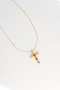 Emalee Crystal Cross Necklace