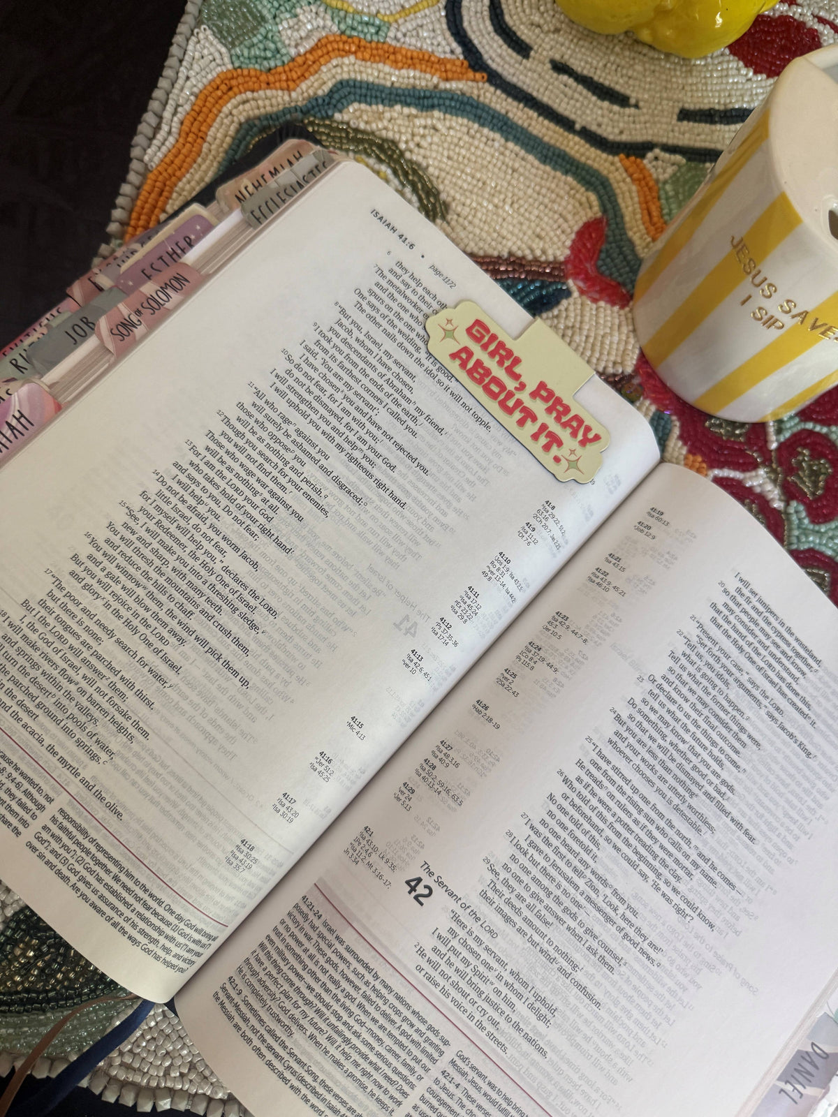Girl Pray About It Magnetic Bible Bookmark