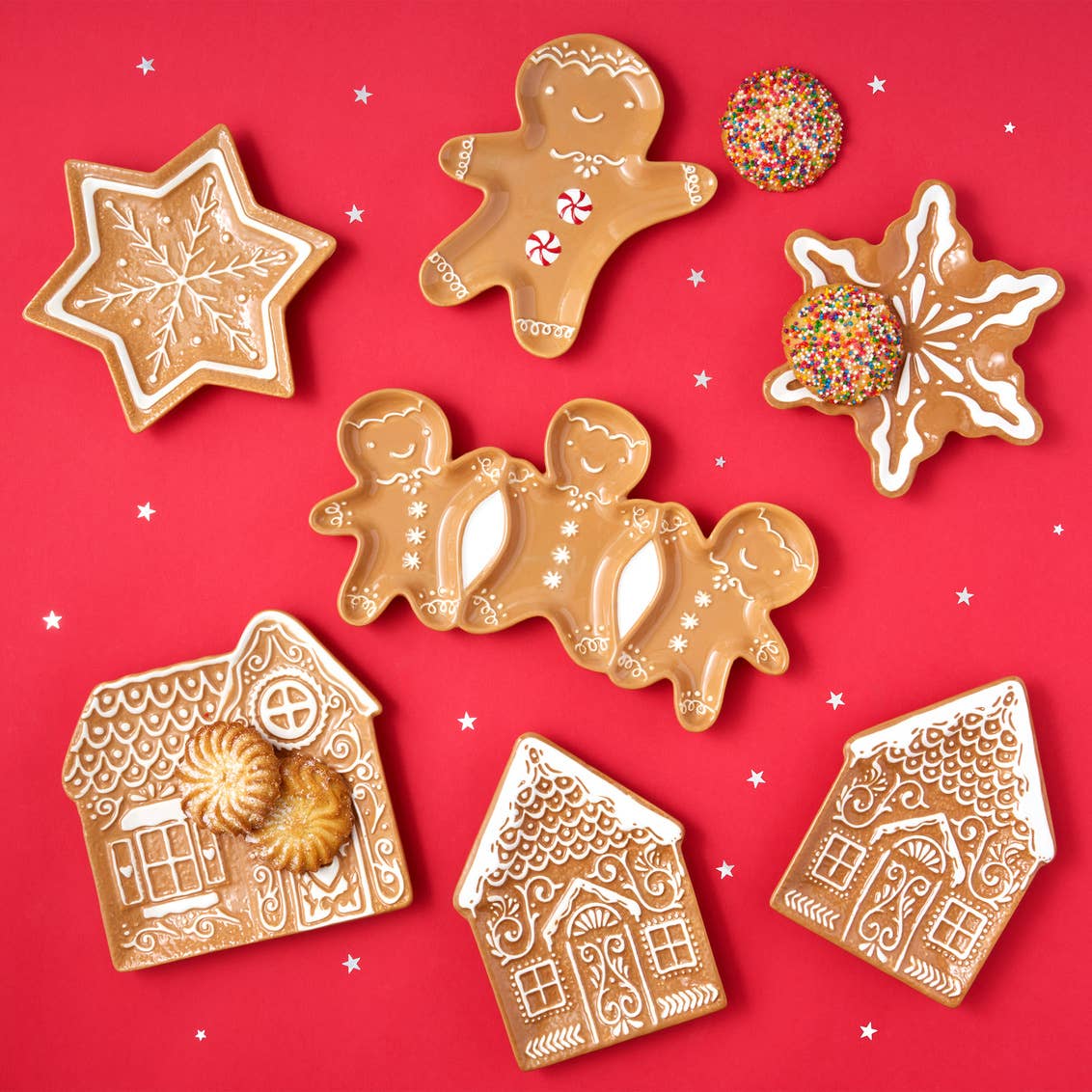 Gingerbread Star Plate