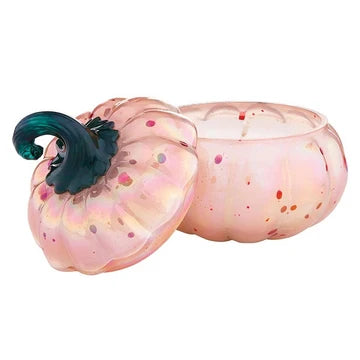 blush pumpkin candle