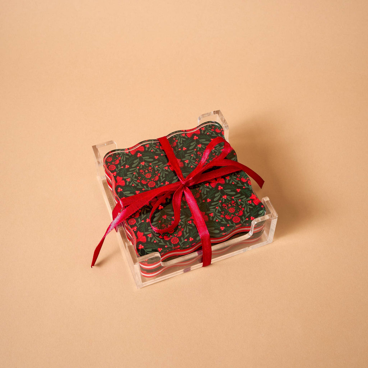 Table Talk Acrylic Coaster Set-A Merry Moment