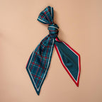 Twirl & Tie Scarf Accessory-Evergreen Plaid