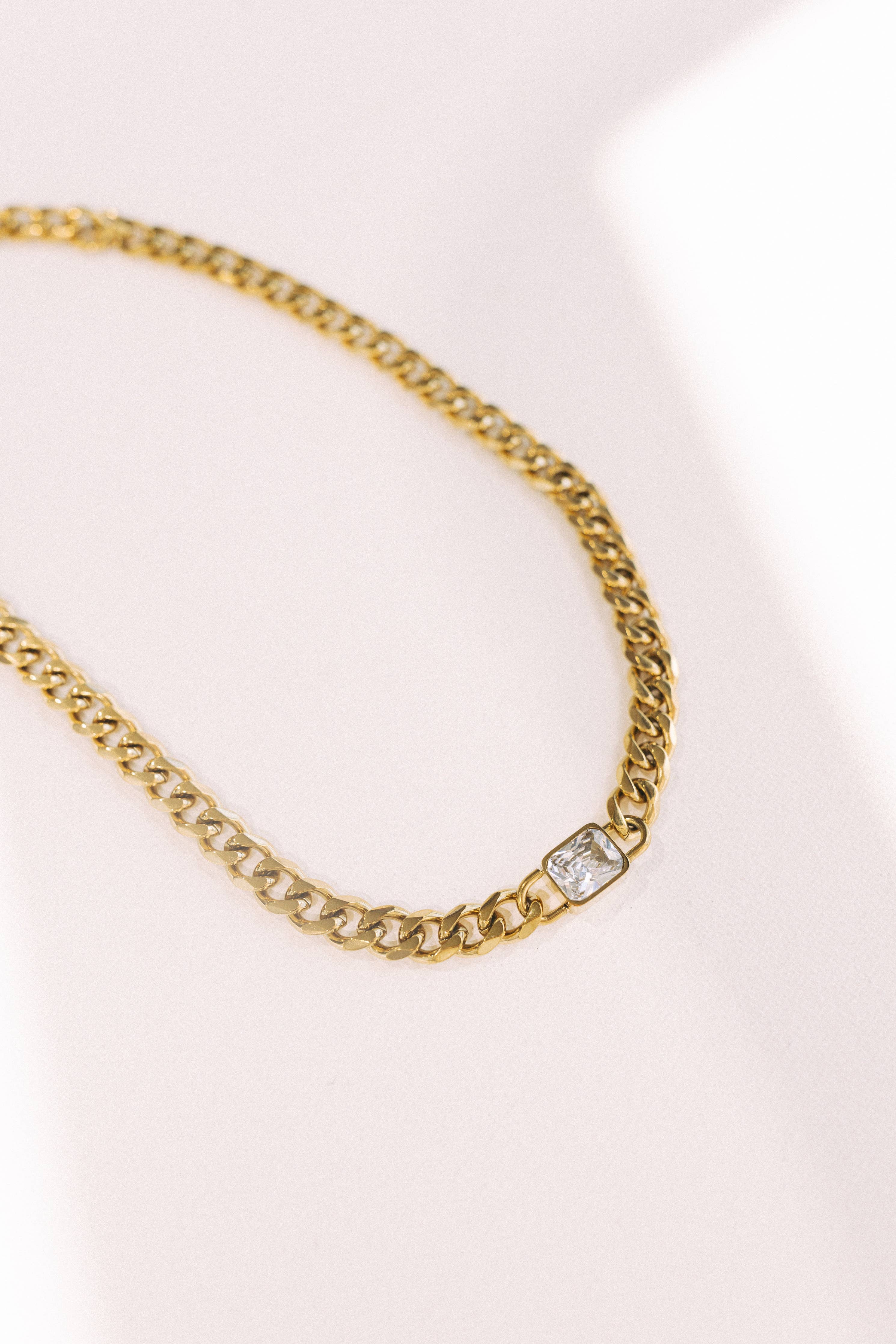Claire Cuban Chain Necklace