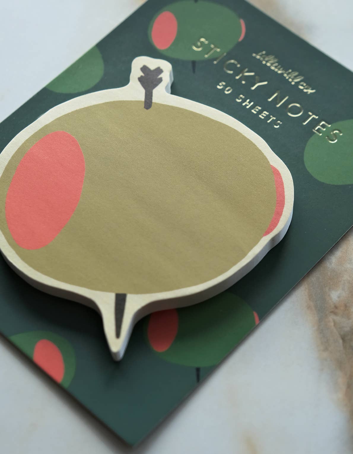 Die-Cut Sticky Notepad | Olive