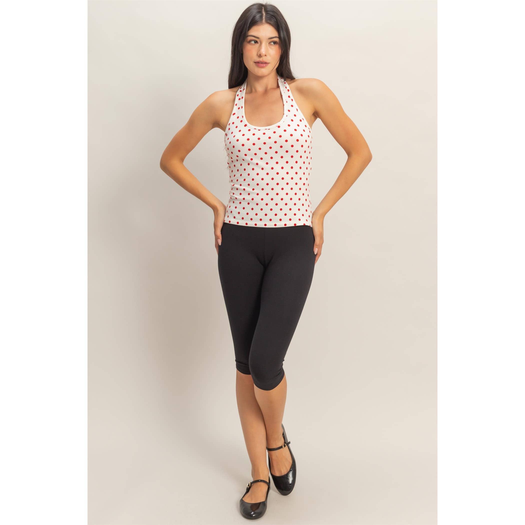Polka Dot Halter Top