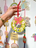Mahjong Wreath Acrylic Ornament