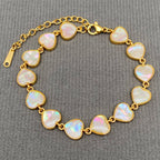 Geometric Shell 18K Gold Plated Stainless Steel Bracelet