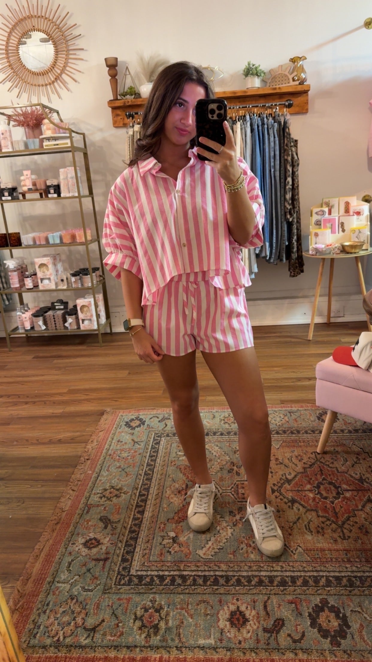 Bubblegum Pink Striped Set