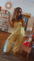 Lemon Polka Dot Set