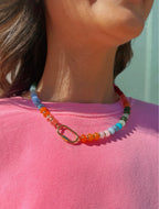 Color Crush Stone Candy Necklace