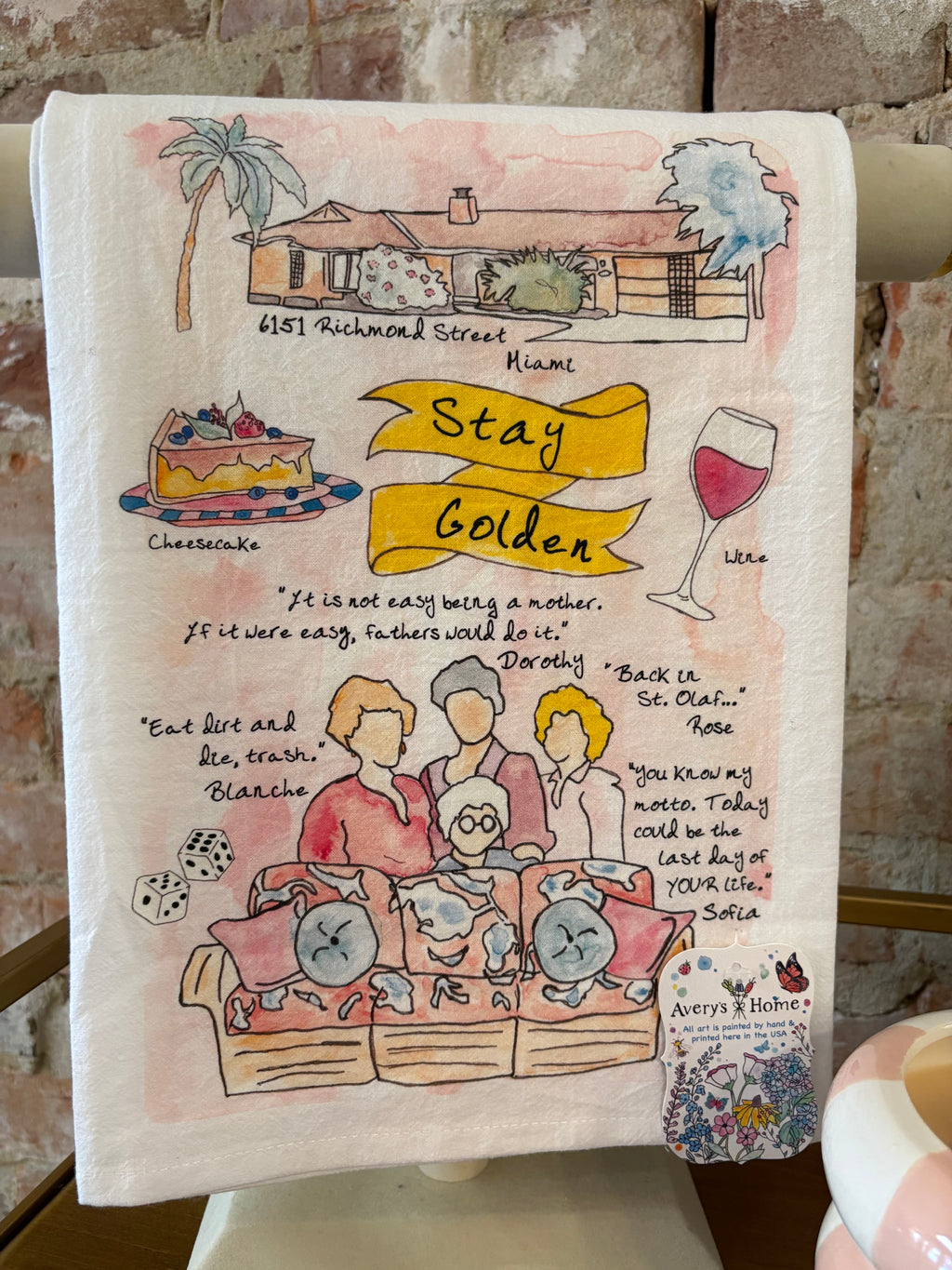 "Stay Golden" Hand Towel