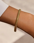 Cendine Gold Non-Tarnish Beaded Cuff Bracelet