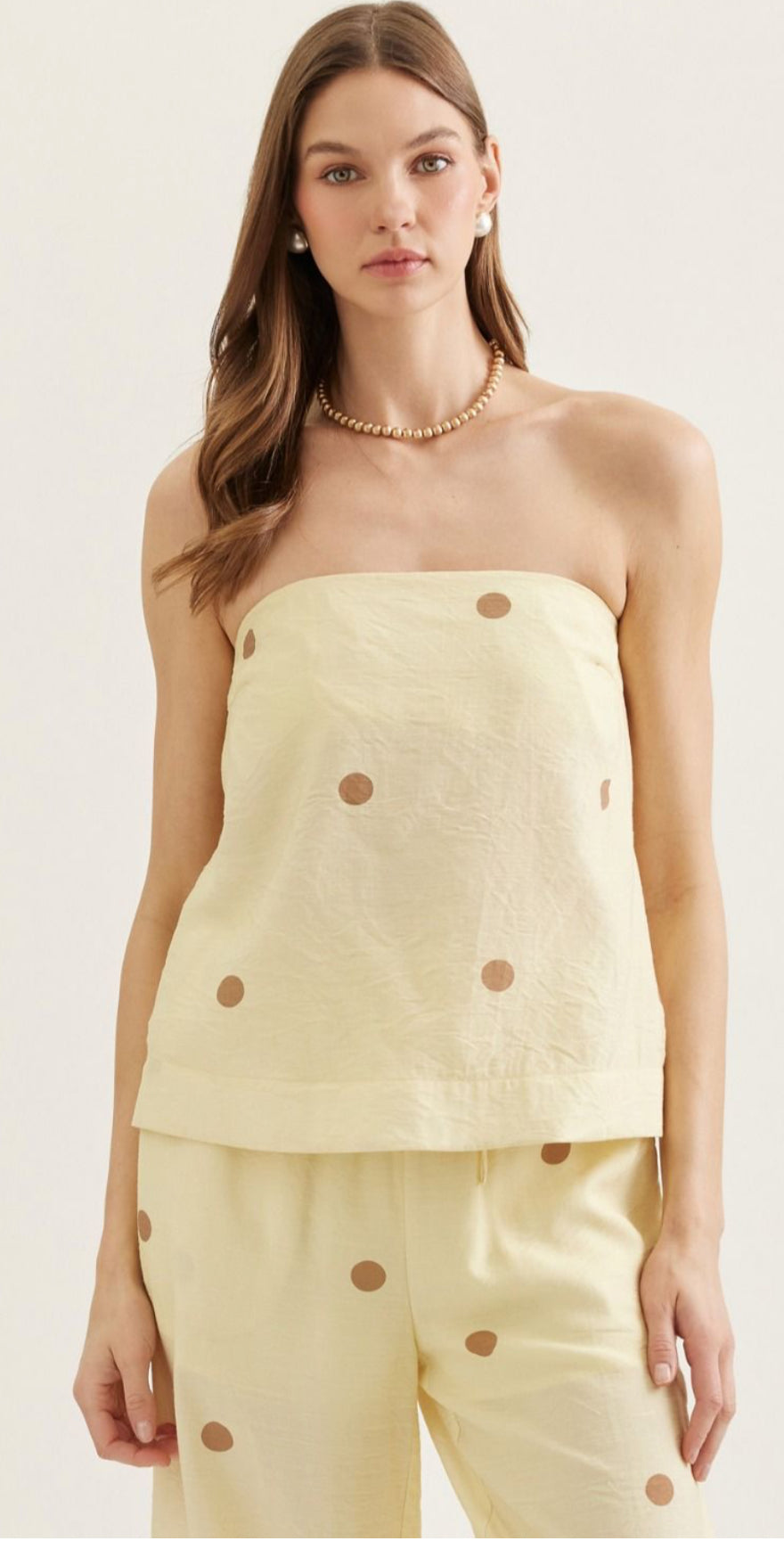 Lemon Polka Dot Set