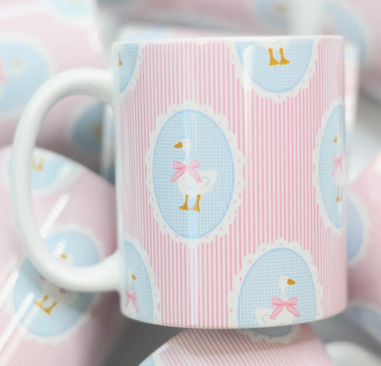 Seersucker Coquette Goose Mug