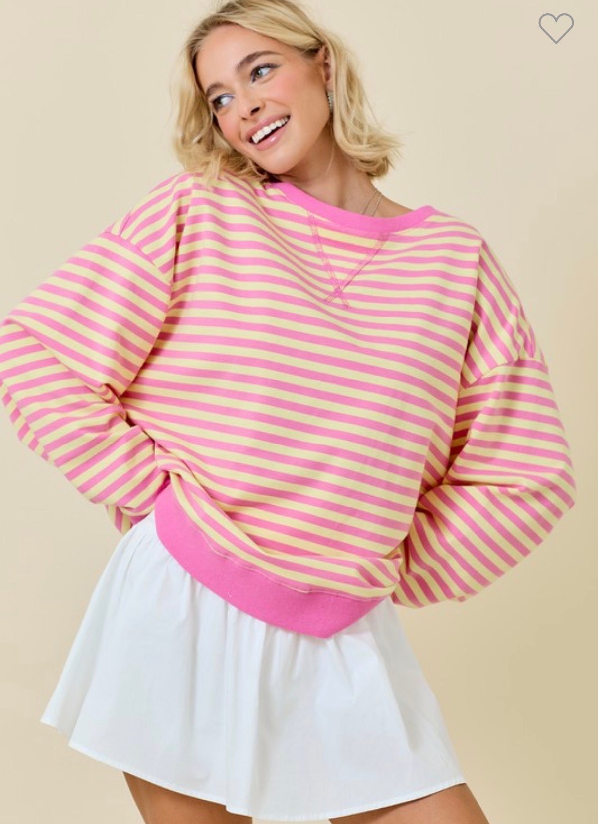 Pink Lemonade Striped Top