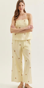 Lemon Polka Dot Set