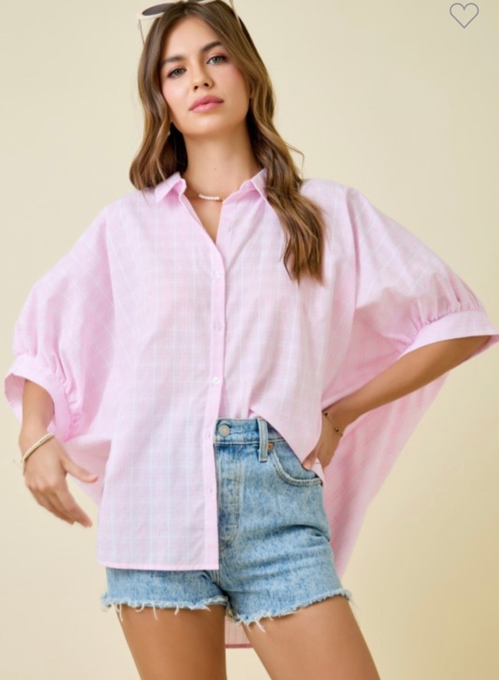 Pretty In Pink Plaid Button Down