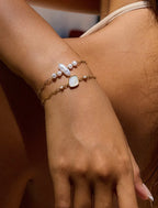 Gold Non-Tarnish Pearl Chain Bracelet