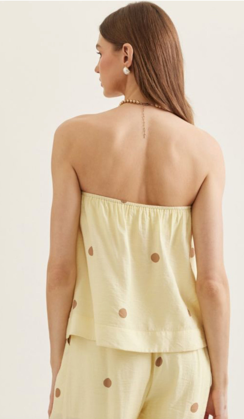 Lemon Polka Dot Set