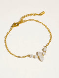 Gold Non-Tarnish Pearl Chain Bracelet