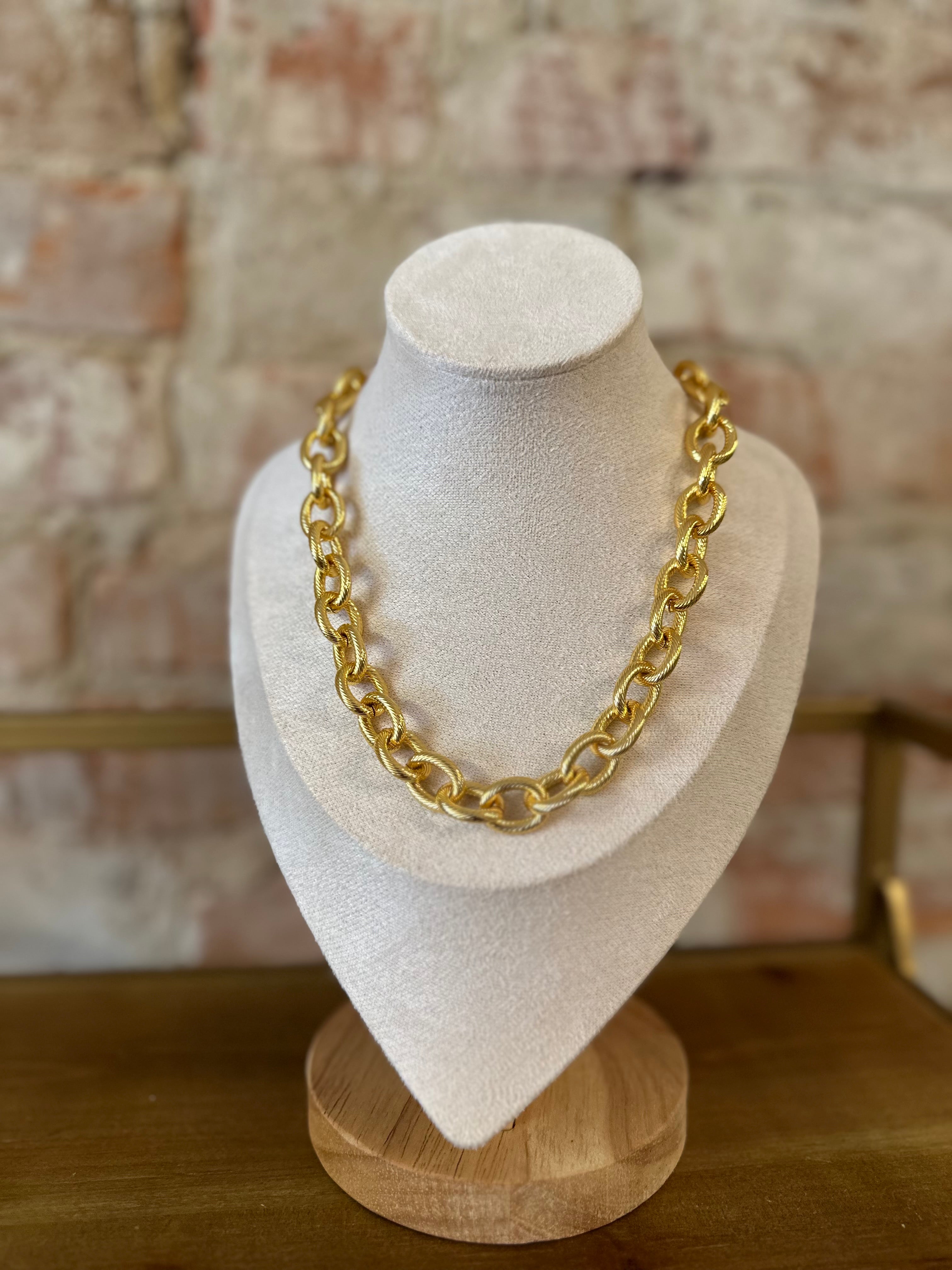Chunky Chain Necklace Tarnish Free