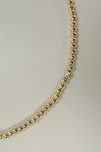 18K Tarnish Free Beaded Necklace