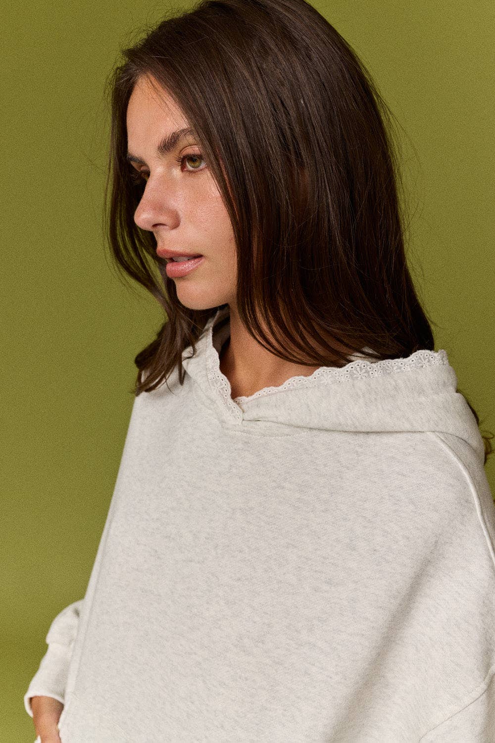 Wren Louonge Hoodie w/ Lace Detail