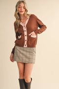 SCALLOPED SWEATER CARDIGAN