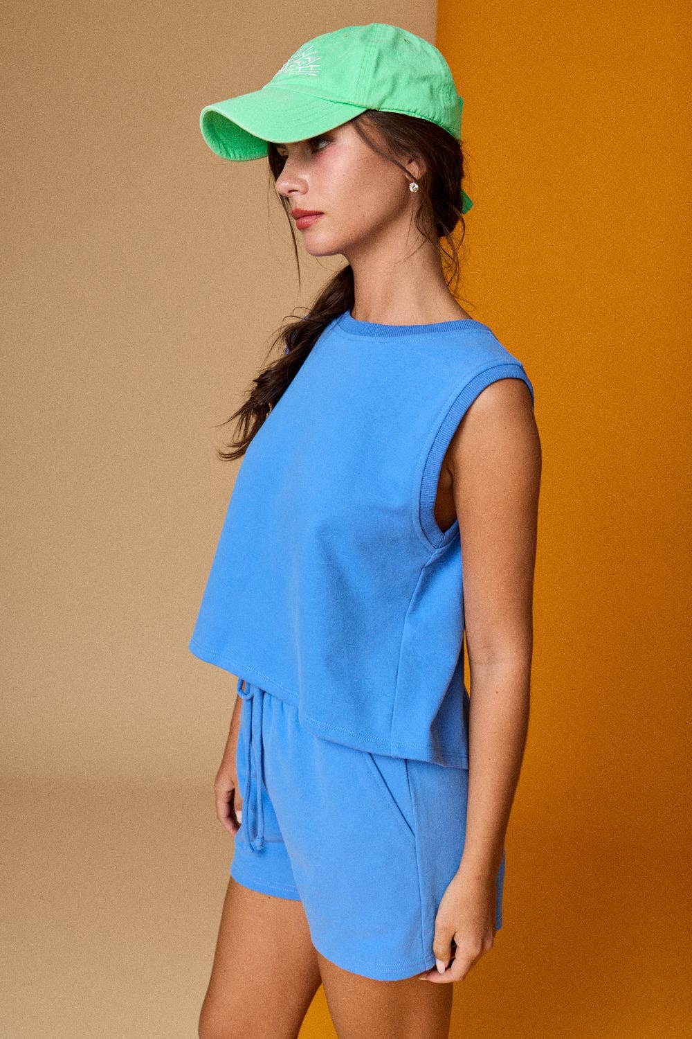 Split Back Cobalt Terry Set