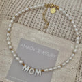 Mom Pearl necklace mothers Day natural freshwater pearls