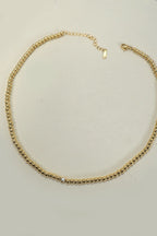 18K Tarnish Free Beaded Necklace