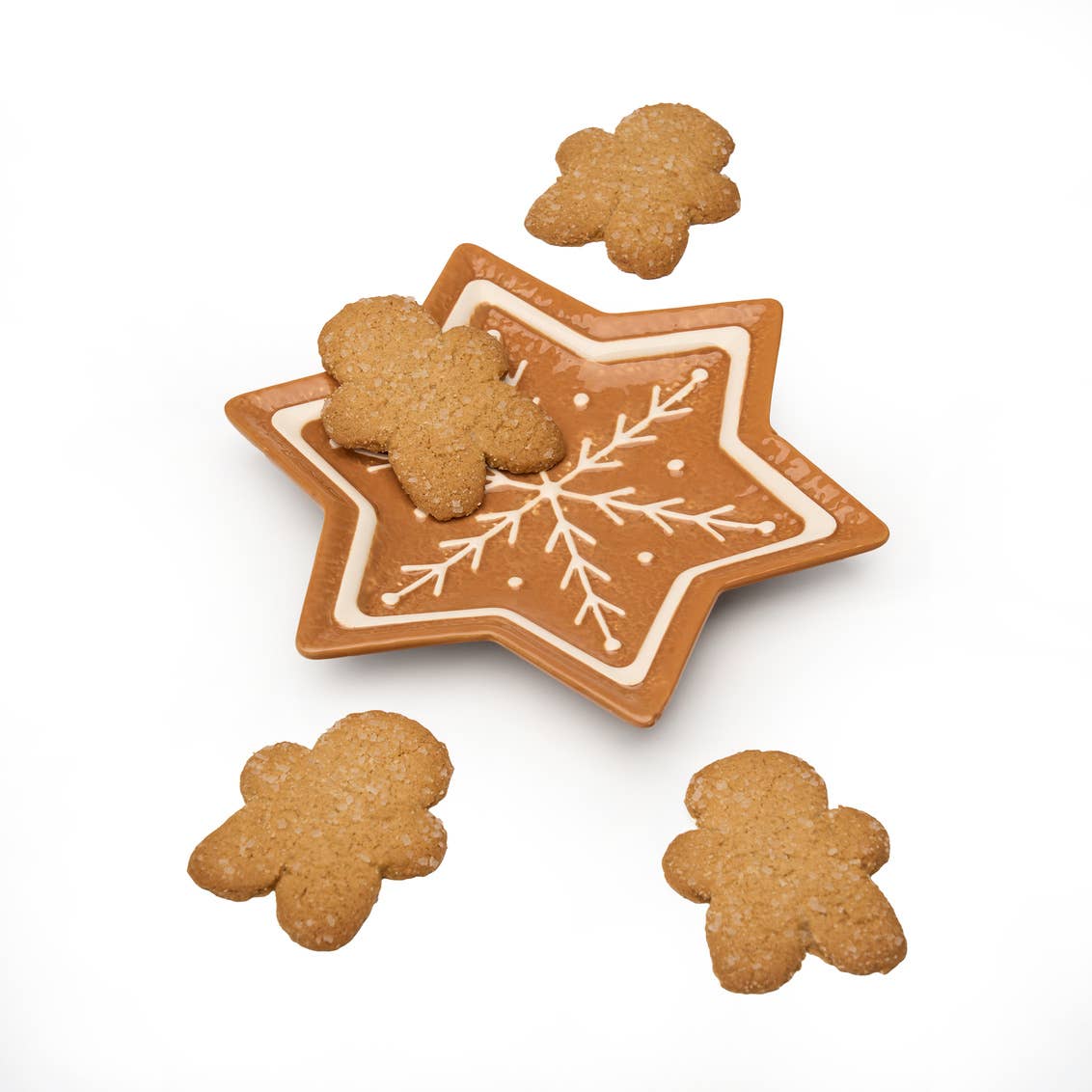 Gingerbread Star Plate