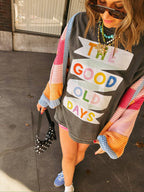 Good old days banner graphic tee