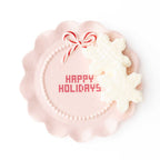Happy Holidays Dessert Plate