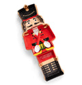Nutcracker Ceramic Sectioned Tray on Wood Board - Holiday
