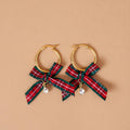 Signature Hoop Earrings-Dressed in Plaid