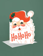 Christmas Holiday Greeting Card | Ho Ho Ho Santa
