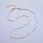 24K Gold Filled 5mm Mini Baroque Freshwater Pearl 16 Inch Necklace
