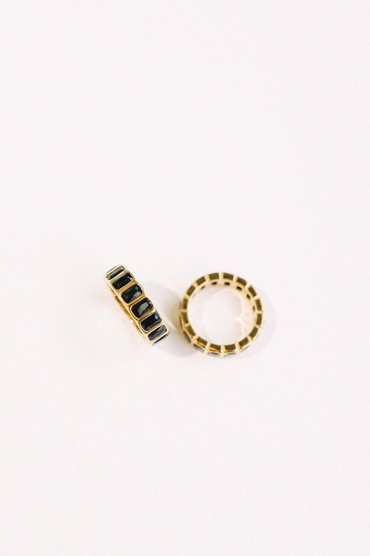 Crystal Eternity Ring Black