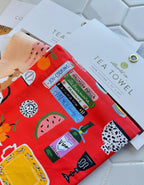 Holiday Tea Towel with Embroidered Detail | Nutcrackers