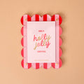 Mini Acrylic Picture Frame Magnet-Peppermint Stripes