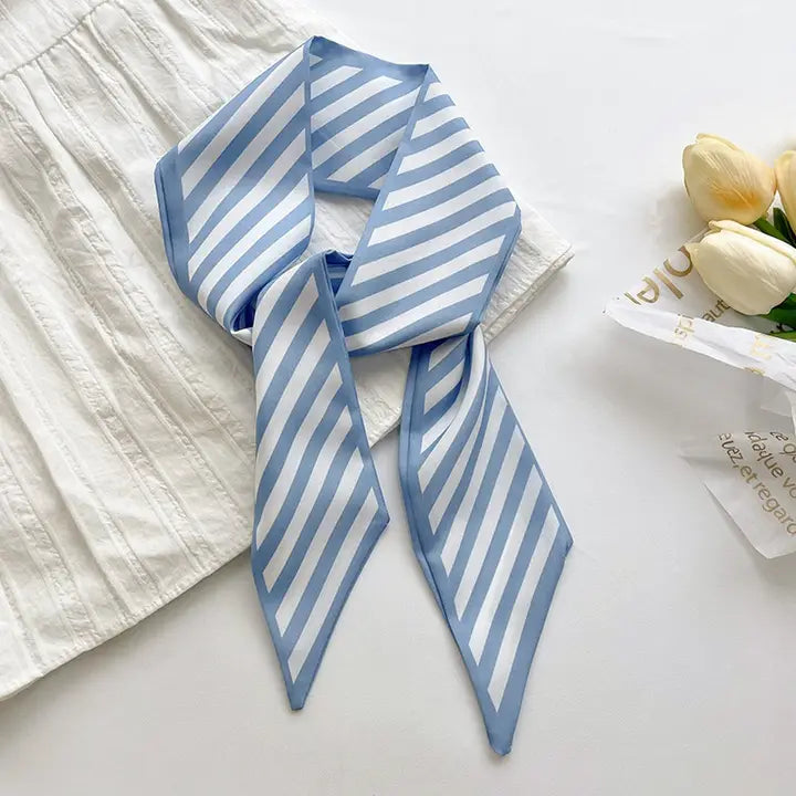 Fresh Striped Long Tied SCARF