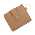 Multi-Card Pu Wallet with Keychain & Coin Pocket: Coffee