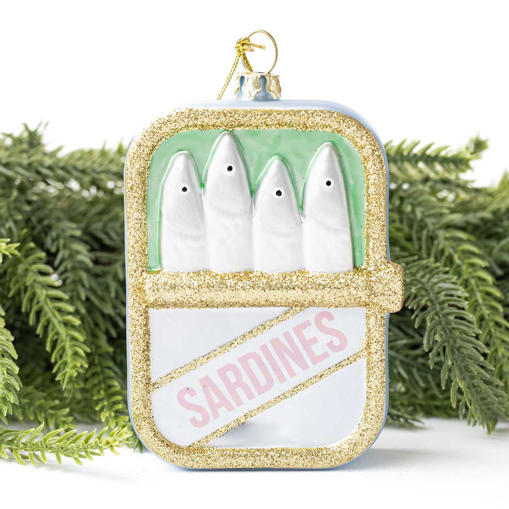 Sardines Boxed Glass Ornament