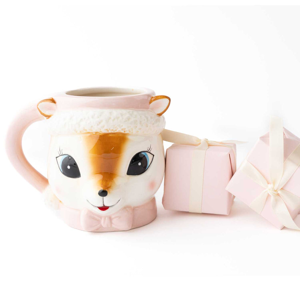 Pink Reindeer Coffee Mug