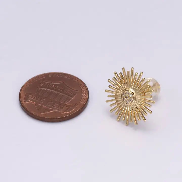Dainty Sun Earrings