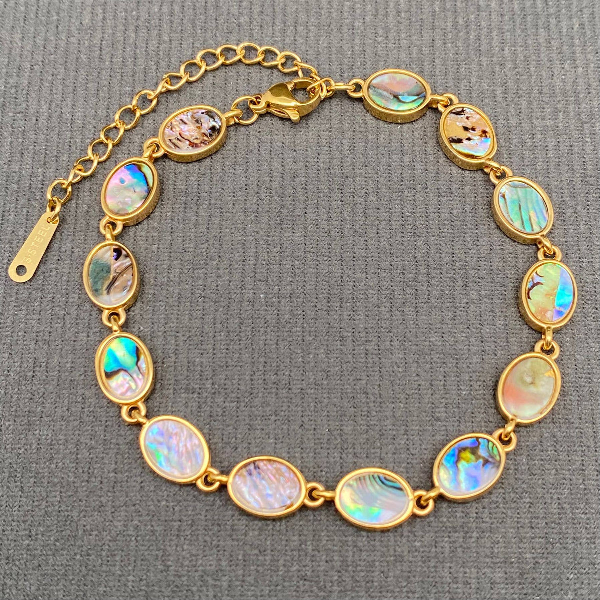 Geometric Shell 18K Gold Plated Stainless Steel Bracelet